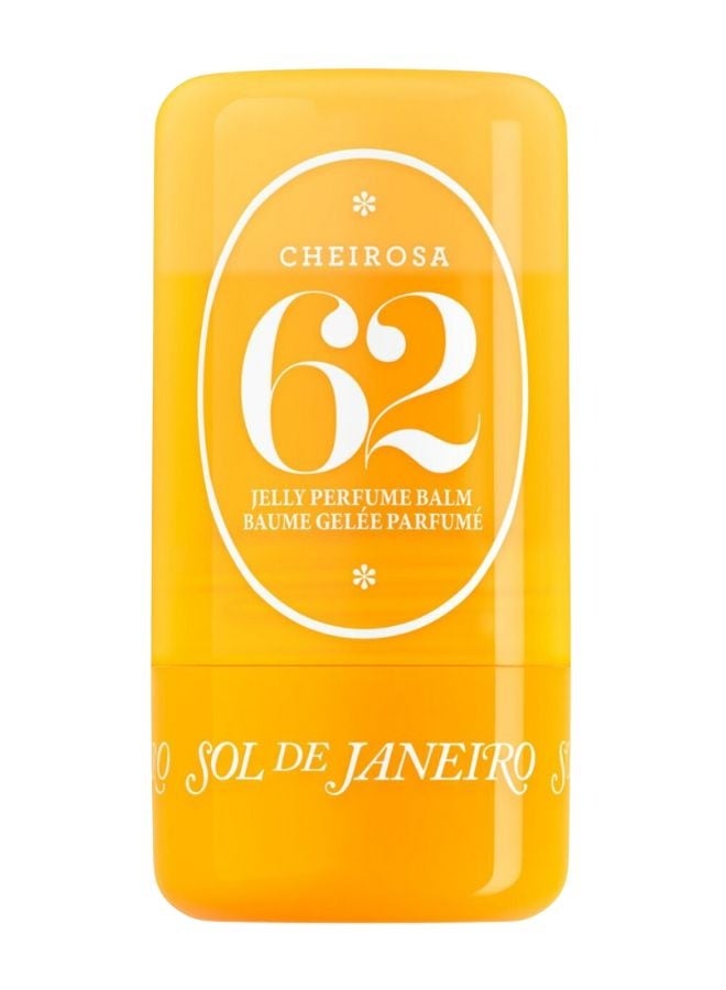 sol de jainero Sol de Janeiro Cheirosa 62™ Jelly Perfume Balm – Alcohol-Free Solid Fragrance Stick, 4 g – Pistachio, Salted Caramel & Vanilla Scent - Image 1